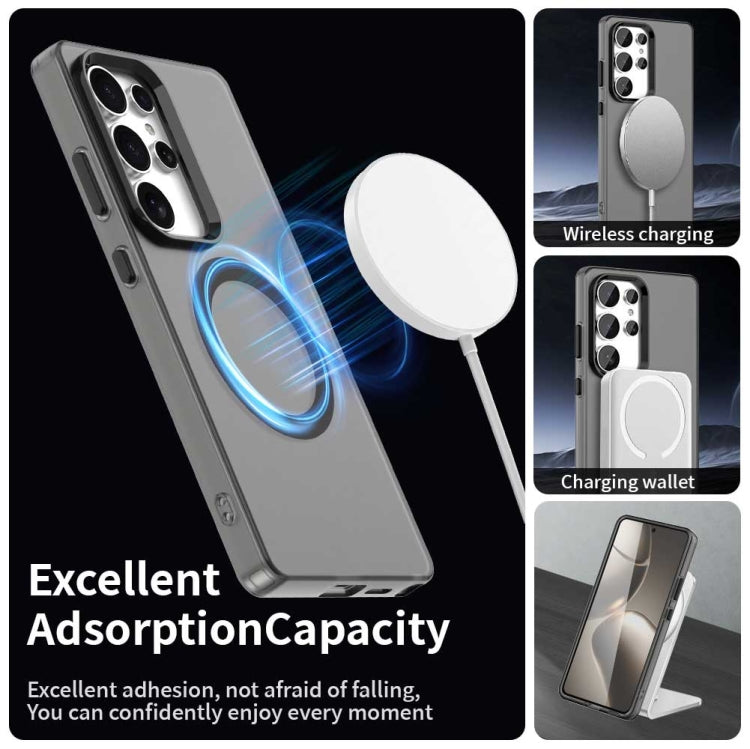 For Samsung Galaxy S25 Ultra 5G Candy Magsafe PC Hybrid TPU Phone Case(Black) by buy2fix