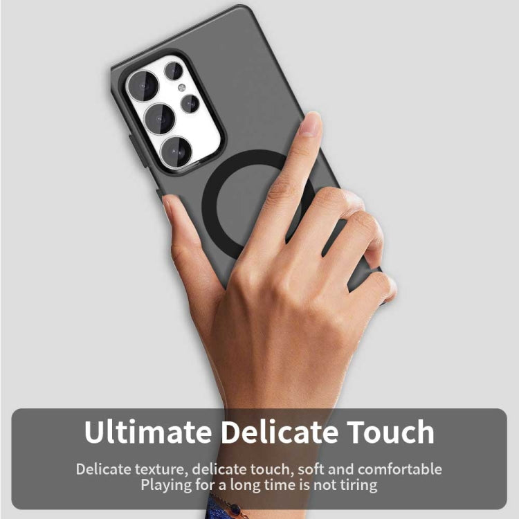 For Samsung Galaxy S25 Ultra 5G Candy Magsafe PC Hybrid TPU Phone Case(Black) by buy2fix