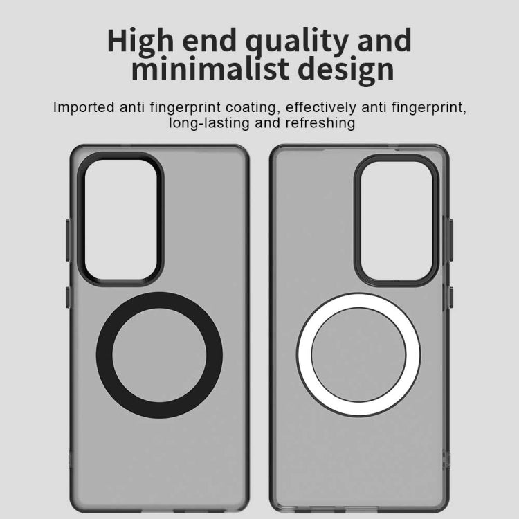 For Samsung Galaxy S25 Ultra 5G Candy Magsafe PC Hybrid TPU Phone Case(Black) by buy2fix