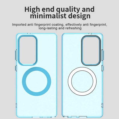 For Samsung Galaxy S25 Ultra 5G Candy Magsafe PC Hybrid TPU Phone Case(Blue) by buy2fix