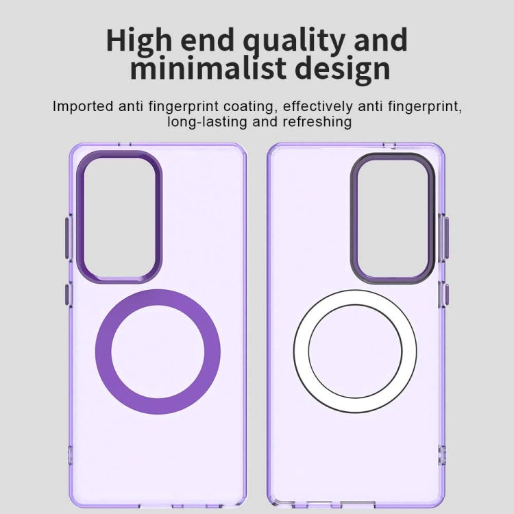 For Samsung Galaxy S25 Ultra 5G Candy Magsafe PC Hybrid TPU Phone Case(Purple) by buy2fix