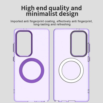 For Samsung Galaxy S25 Ultra 5G Candy Magsafe PC Hybrid TPU Phone Case(Purple) by buy2fix