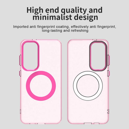 For Samsung Galaxy S25 5G Candy Magsafe PC Hybrid TPU Phone Case(Red) by buy2fix