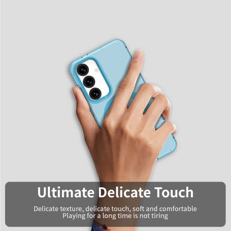 For Samsung Galaxy S25 5G Candy Magsafe PC Hybrid TPU Phone Case(Blue) by buy2fix