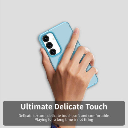 For Samsung Galaxy S25 5G Candy Magsafe PC Hybrid TPU Phone Case(Blue) by buy2fix