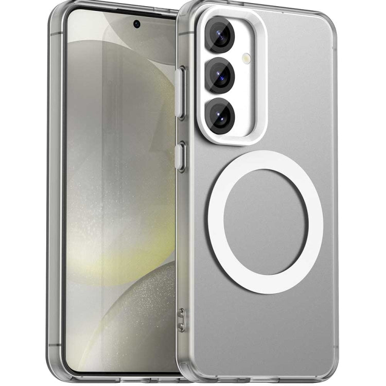 For Samsung Galaxy S25+ 5G Candy Magsafe PC Hybrid TPU Phone Case(White) by buy2fix