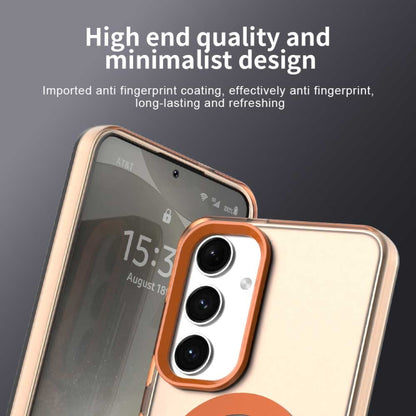 For Samsung Galaxy S25+ 5G Candy Magsafe PC Hybrid TPU Phone Case(Orange) by buy2fix