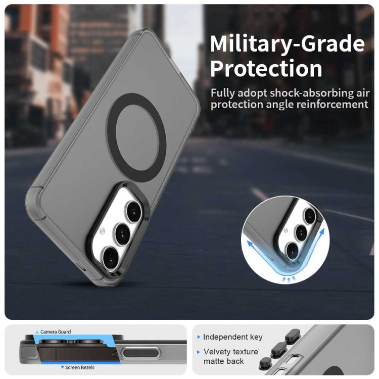 For Samsung Galaxy S25+ 5G Candy Magsafe PC Hybrid TPU Phone Case(Black) by buy2fix