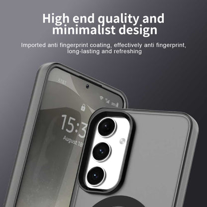 For Samsung Galaxy S25+ 5G Candy Magsafe PC Hybrid TPU Phone Case(Black) by buy2fix