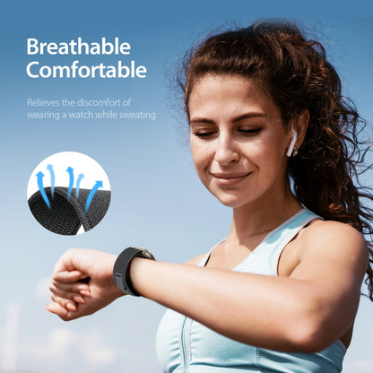 For Apple Watch 46mm / 49mm / 45mm / 44mm DUX DUCIS YJ Series Nylon Watch Band(Black Grey) by DUX DUCIS