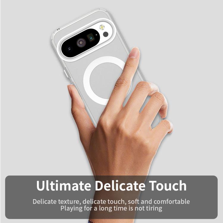 For Google Pixel 10 / 10 Pro Candy Magsafe PC Hybrid TPU Phone Case(White) - Google Cases by buy2fix | Online Shopping UK | buy2fix