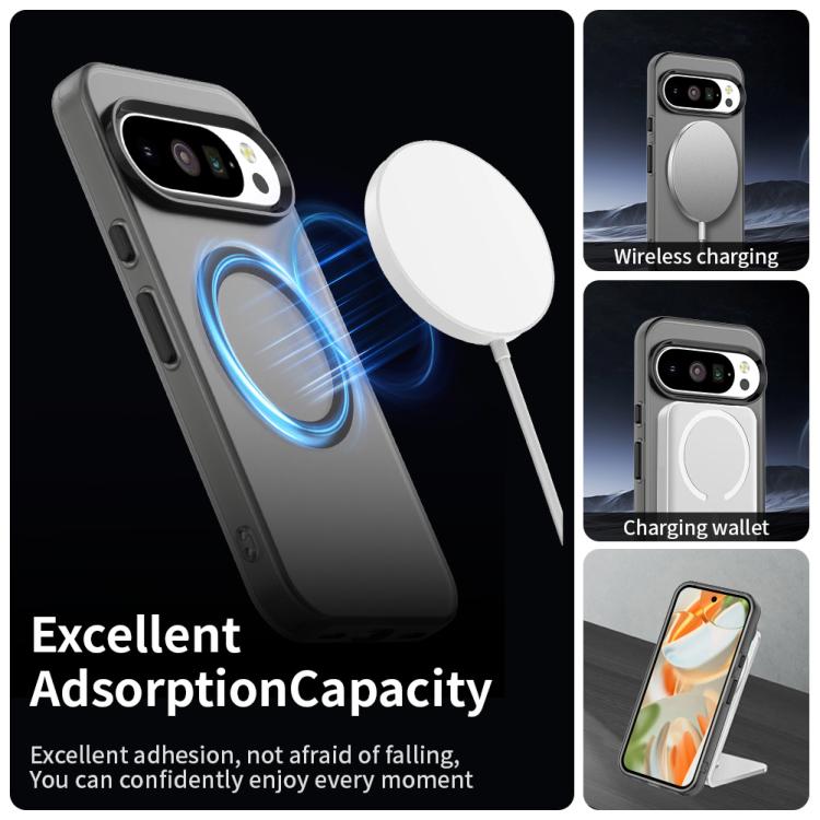 For Google Pixel 10 / 10 Pro Candy Magsafe PC Hybrid TPU Phone Case(Black) - Google Cases by buy2fix | Online Shopping UK | buy2fix