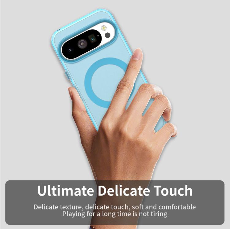 For Google Pixel 10 / 10 Pro Candy Magsafe PC Hybrid TPU Phone Case(Blue) - Google Cases by buy2fix | Online Shopping UK | buy2fix