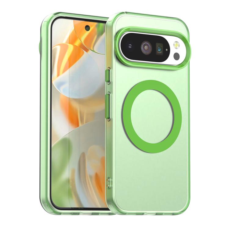 For Google Pixel 10 / 10 Pro Candy Magsafe PC Hybrid TPU Phone Case(Green) - Google Cases by buy2fix | Online Shopping UK | buy2fix