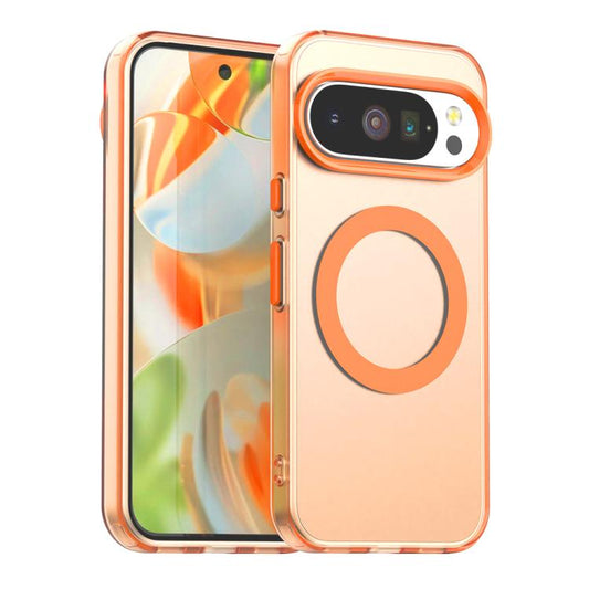 For Google Pixel 10 Pro XL Candy Magsafe PC Hybrid TPU Phone Case(Orange) - Google Cases by buy2fix | Online Shopping UK | buy2fix