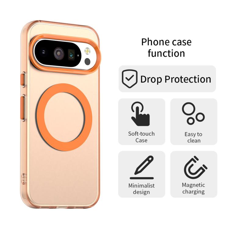 For Google Pixel 10 Pro XL Candy Magsafe PC Hybrid TPU Phone Case(Orange) - Google Cases by buy2fix | Online Shopping UK | buy2fix