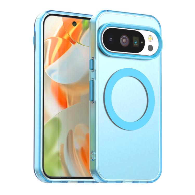 For Google Pixel 10 Pro XL Candy Magsafe PC Hybrid TPU Phone Case(Blue) - Google Cases by buy2fix | Online Shopping UK | buy2fix