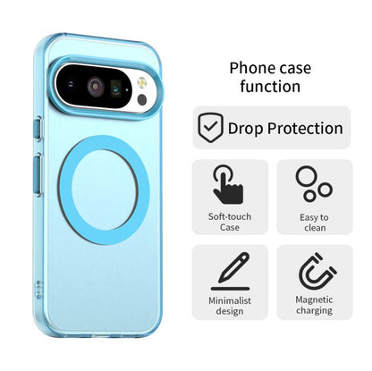 For Google Pixel 10 Pro XL Candy Magsafe PC Hybrid TPU Phone Case(Blue) - Google Cases by buy2fix | Online Shopping UK | buy2fix