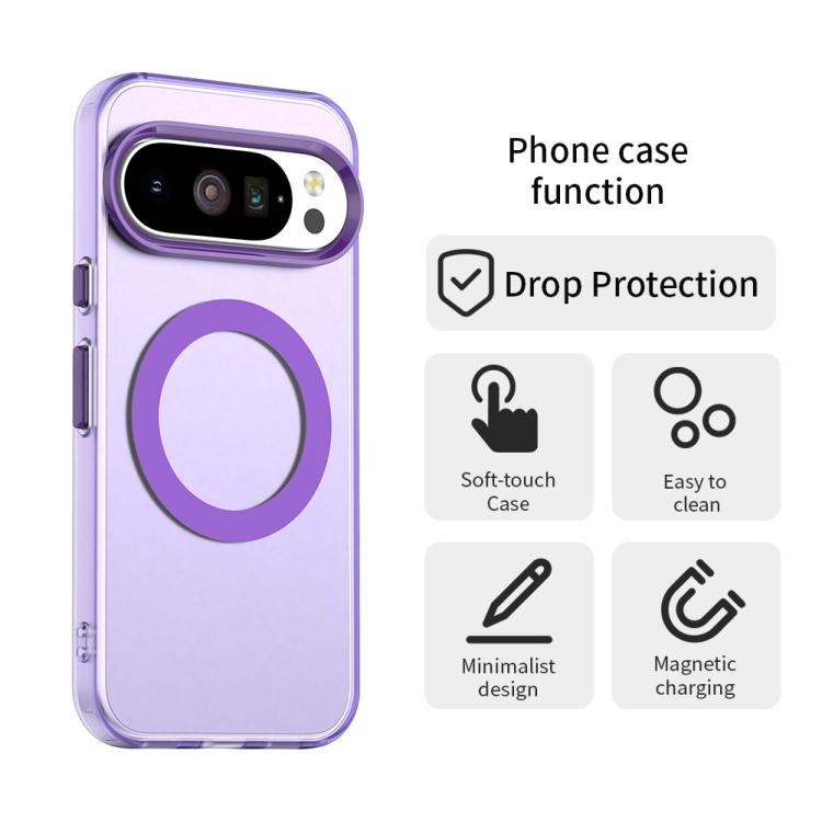 For Google Pixel 10 Pro XL Candy Magsafe PC Hybrid TPU Phone Case(Purple) - Google Cases by buy2fix | Online Shopping UK | buy2fix
