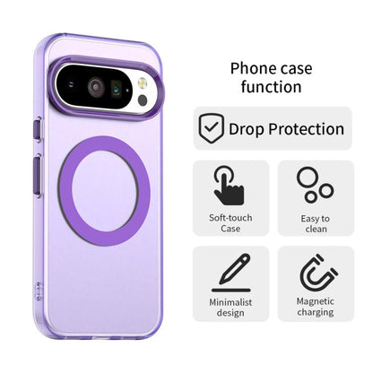 For Google Pixel 10 Pro XL Candy Magsafe PC Hybrid TPU Phone Case(Purple) - Google Cases by buy2fix | Online Shopping UK | buy2fix