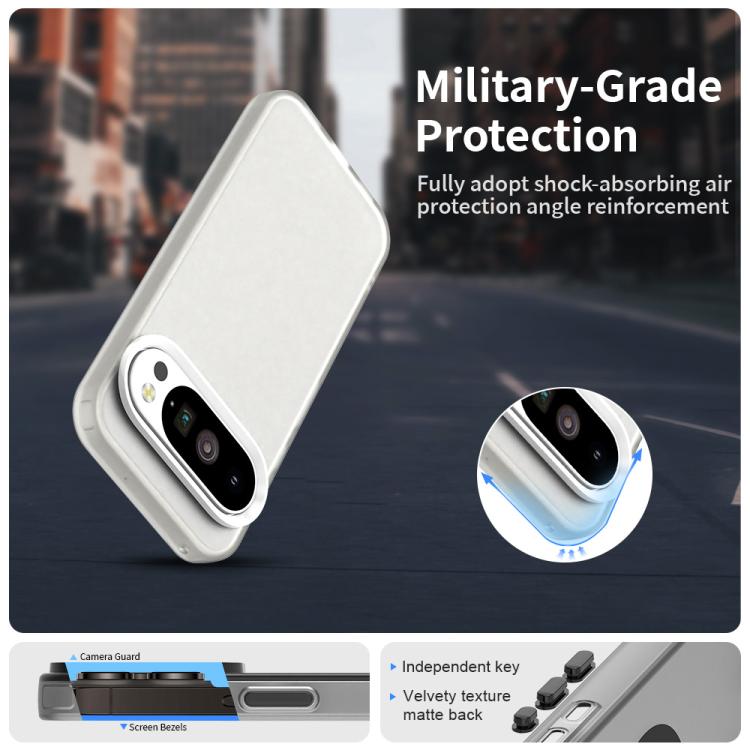 For Google Pixel 10 / 10 Pro Candy PC Hybrid TPU Shockproof Phone Case(White) - Google Cases by buy2fix | Online Shopping UK | buy2fix