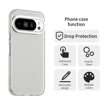 For Google Pixel 10 / 10 Pro Candy PC Hybrid TPU Shockproof Phone Case(White) - Google Cases by buy2fix | Online Shopping UK | buy2fix