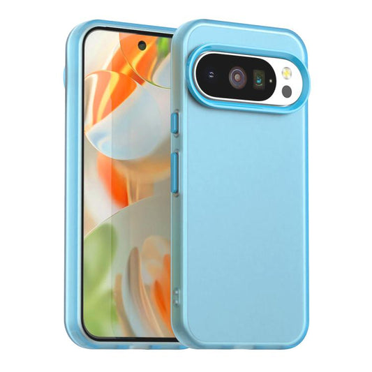 For Google Pixel 10 / 10 Pro Candy PC Hybrid TPU Shockproof Phone Case(Blue) - Google Cases by buy2fix | Online Shopping UK | buy2fix
