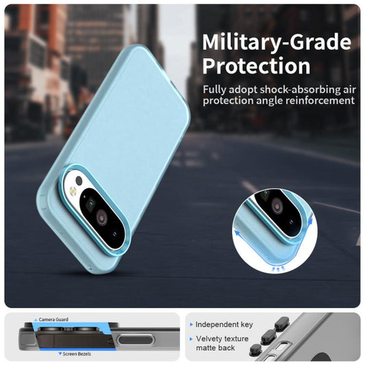 For Google Pixel 10 / 10 Pro Candy PC Hybrid TPU Shockproof Phone Case(Blue) - Google Cases by buy2fix | Online Shopping UK | buy2fix