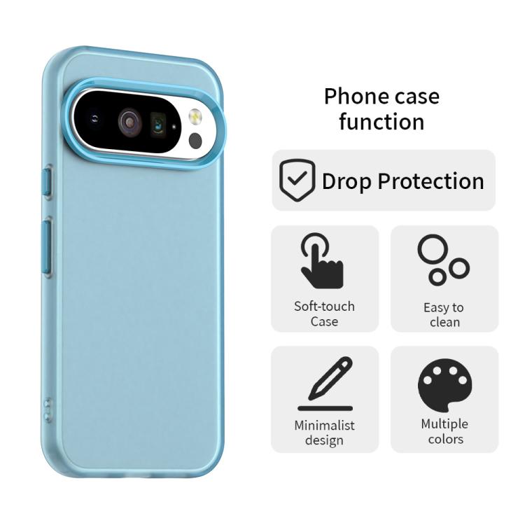 For Google Pixel 10 / 10 Pro Candy PC Hybrid TPU Shockproof Phone Case(Blue) - Google Cases by buy2fix | Online Shopping UK | buy2fix