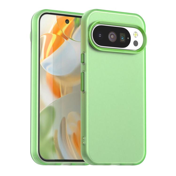 For Google Pixel 10 / 10 Pro Candy PC Hybrid TPU Shockproof Phone Case(Green) - Google Cases by buy2fix | Online Shopping UK | buy2fix