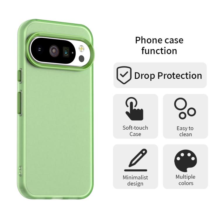 For Google Pixel 10 / 10 Pro Candy PC Hybrid TPU Shockproof Phone Case(Green) - Google Cases by buy2fix | Online Shopping UK | buy2fix