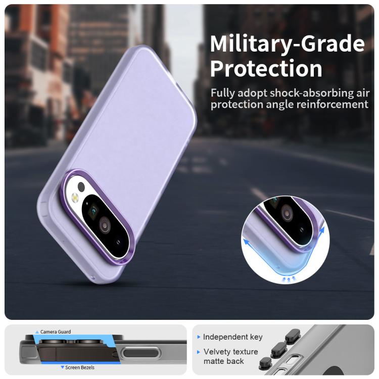 For Google Pixel 10 / 10 Pro Candy PC Hybrid TPU Shockproof Phone Case(Purple) - Google Cases by buy2fix | Online Shopping UK | buy2fix