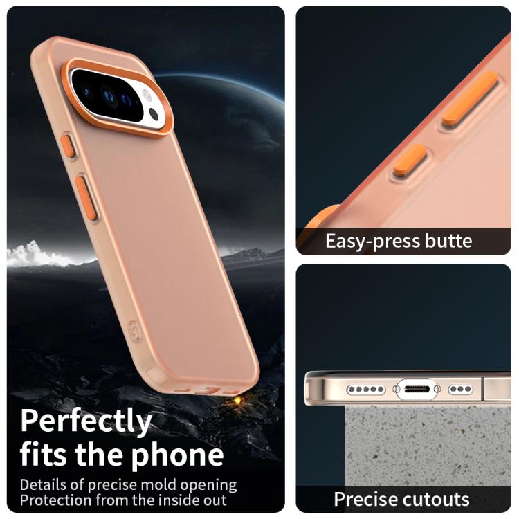 For Google Pixel 10 Pro XL Candy PC Hybrid TPU Shockproof Phone Case(Orange) - Google Cases by buy2fix | Online Shopping UK | buy2fix