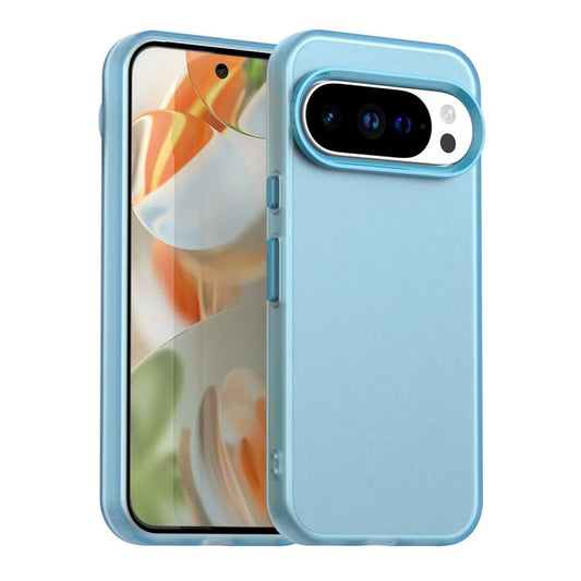 For Google Pixel 10 Pro XL Candy PC Hybrid TPU Shockproof Phone Case(Blue) - Google Cases by buy2fix | Online Shopping UK | buy2fix