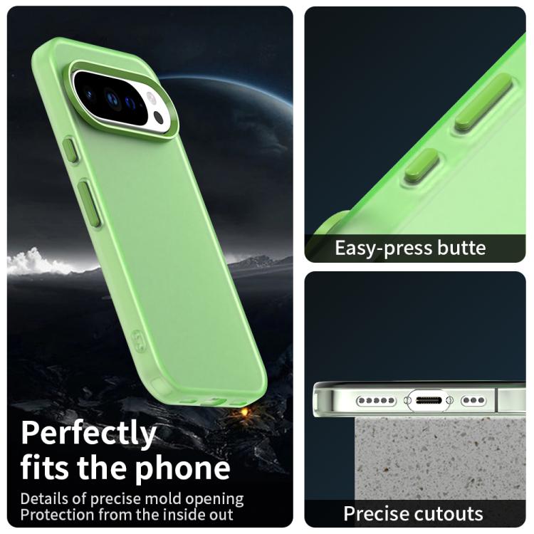 For Google Pixel 10 Pro XL Candy PC Hybrid TPU Shockproof Phone Case(Green) - Google Cases by buy2fix | Online Shopping UK | buy2fix