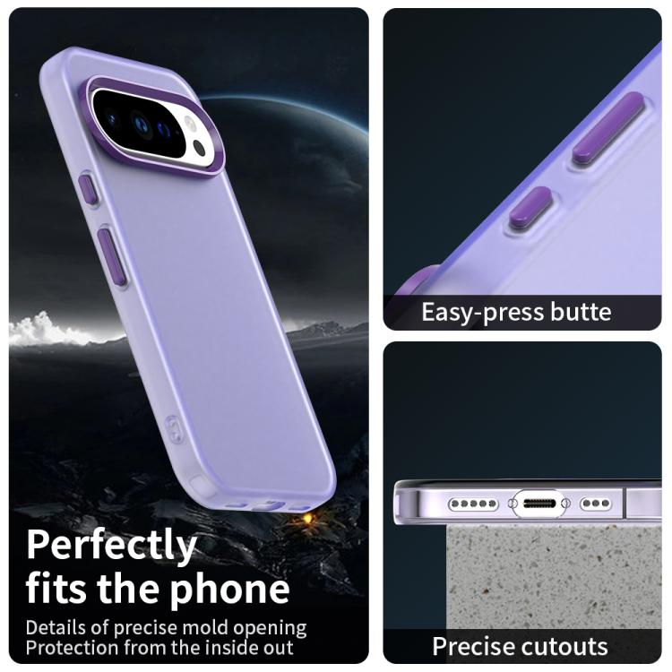 For Google Pixel 10 Pro XL Candy PC Hybrid TPU Shockproof Phone Case(Purple) - Google Cases by buy2fix | Online Shopping UK | buy2fix