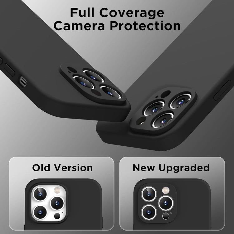 For iPhone 14 Plus Silicone Suction Cup MagSafe Phone Case with Screen Film(Black) - iPhone 14 Plus Cases by buy2fix | Online Shopping UK | buy2fix