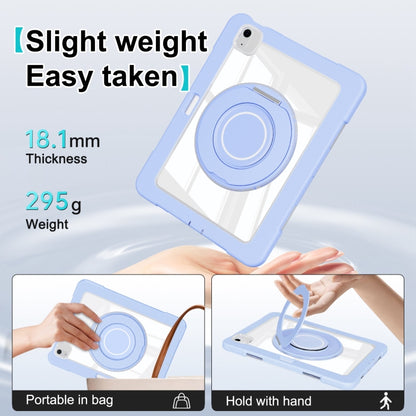 For iPad Air 11 2025 / 2024 / 10.9 2022 Crystal Armor PC Hybrid TPU Tablet Case with Pen Slot(Blue) - iPad Air 11 2025 / 2024 Cases by buy2fix | Online Shopping UK | buy2fix