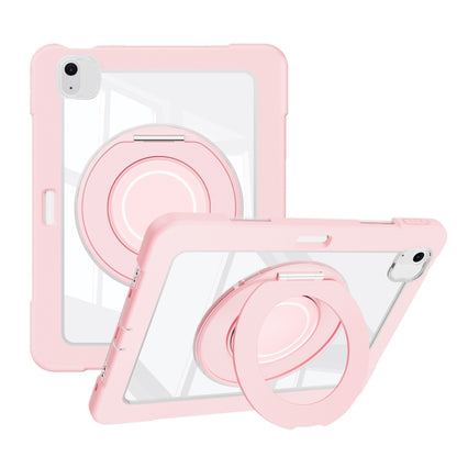 For iPad Air 11 2025 / 2024 / 10.9 2022 Crystal Armor PC Hybrid TPU Tablet Case with Pen Slot(Pink) - iPad Air 11 2025 / 2024 Cases by buy2fix | Online Shopping UK | buy2fix