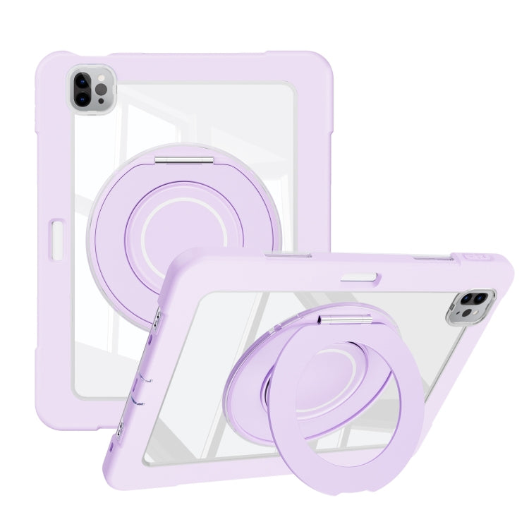 For iPad Pro 11 2022 / Air 10.9 2022 Crystal Armor PC Hybrid TPU Tablet Case with Pen Slot(Purple) - iPad Pro 11 (2022/2021) Cases by buy2fix | Online Shopping UK | buy2fix