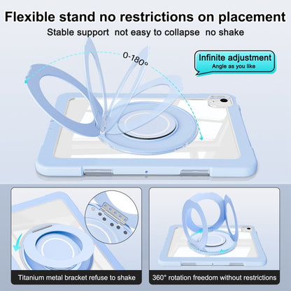 For iPad Air 11 2025 / 2024 / 10.9 2022 Crystal Armor PC Hybrid TPU Tablet Case(Blue) - iPad Air 11 2025 / 2024 Cases by buy2fix | Online Shopping UK | buy2fix