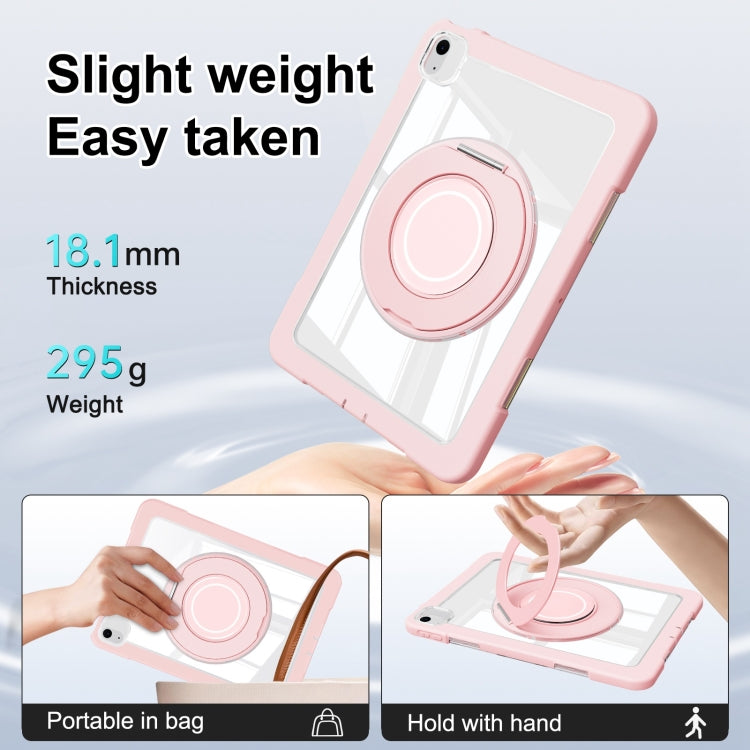 For iPad Air 11 2025 / 2024 / 10.9 2022 Crystal Armor PC Hybrid TPU Tablet Case(Pink) - iPad Air 11 2025 / 2024 Cases by buy2fix | Online Shopping UK | buy2fix