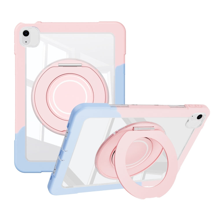 For iPad Air 11 2025 / 2024 / 10.9 2022 Crystal Armor PC Hybrid TPU Tablet Case(Blue Pink) - iPad Air 11 2025 / 2024 Cases by buy2fix | Online Shopping UK | buy2fix