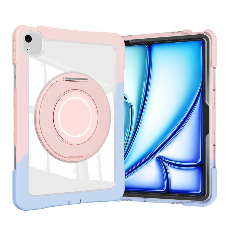 For iPad Air 11 2025 / 2024 / 10.9 2022 Crystal Armor PC Hybrid TPU Tablet Case(Blue Pink) - iPad Air 11 2025 / 2024 Cases by buy2fix | Online Shopping UK | buy2fix