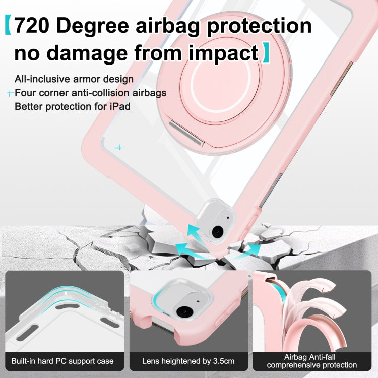 For iPad Air 11 2025 / 2024 / 10.9 2022 Crystal Armor PC Hybrid TPU Tablet Case(Blue Pink) - iPad Air 11 2025 / 2024 Cases by buy2fix | Online Shopping UK | buy2fix