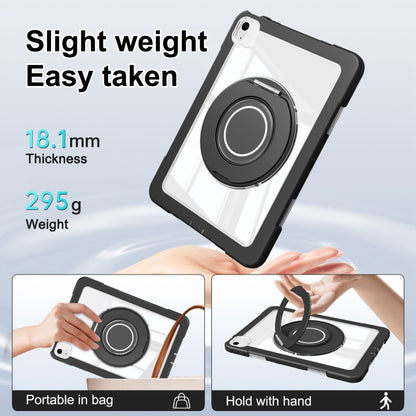 For iPad Air 11 2025 / 2024 / 10.9 2022 Crystal Armor PC Hybrid TPU Tablet Case(Black) - iPad Air 11 2025 / 2024 Cases by buy2fix | Online Shopping UK | buy2fix