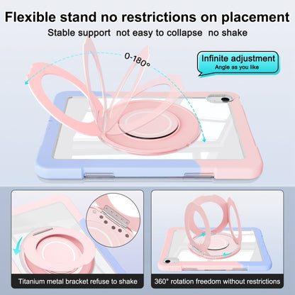 For iPad 2025 / 2022 Crystal Armor PC Hybrid TPU Tablet Case(Blue Pink) - iPad 2025 / 2022 Cases by buy2fix | Online Shopping UK | buy2fix