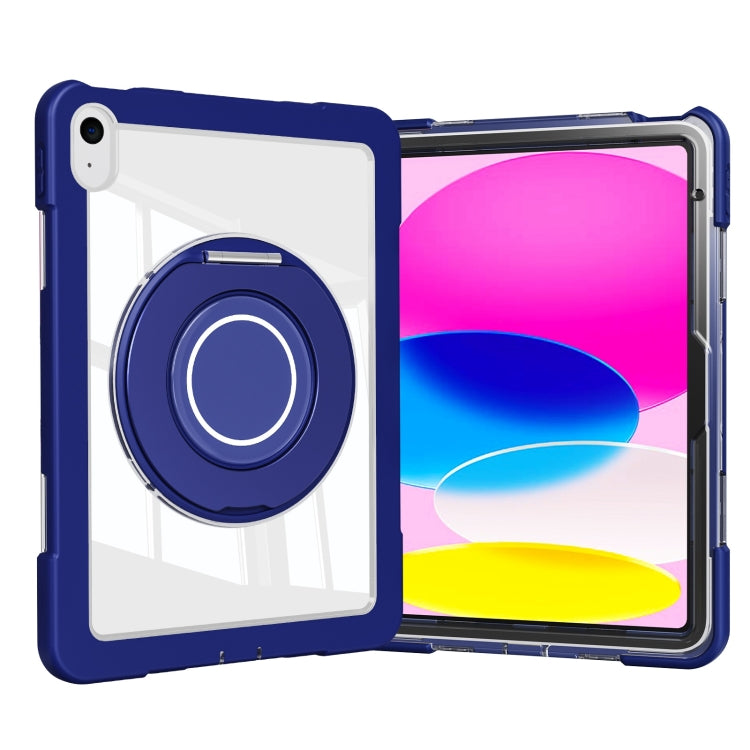 For iPad 2025 / 2022 Crystal Armor PC Hybrid TPU Tablet Case(Dark Blue) - iPad 2025 / 2022 Cases by buy2fix | Online Shopping UK | buy2fix