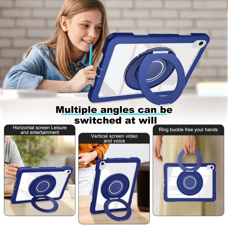 For iPad 2025 / 2022 Crystal Armor PC Hybrid TPU Tablet Case(Dark Blue) - iPad 2025 / 2022 Cases by buy2fix | Online Shopping UK | buy2fix