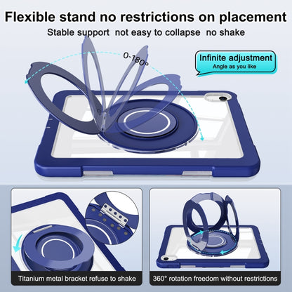 For iPad 2025 / 2022 Crystal Armor PC Hybrid TPU Tablet Case(Dark Blue) - iPad 2025 / 2022 Cases by buy2fix | Online Shopping UK | buy2fix
